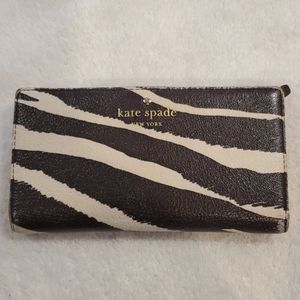 Kate Spade Zebra print Leather Wallet